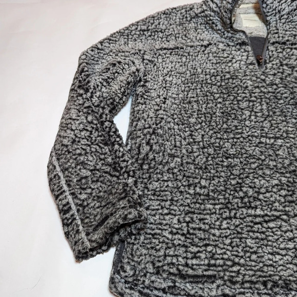 Thread & Supply Sherpa Black & White 1/4 Zip Up Sweater Woman medium - Picture 7 of 13